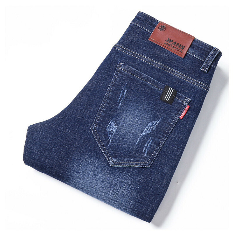 Hot selling casual jeans trousers [#350 blue size 28-38] [contact customer service after placing order to confirm delivery size]