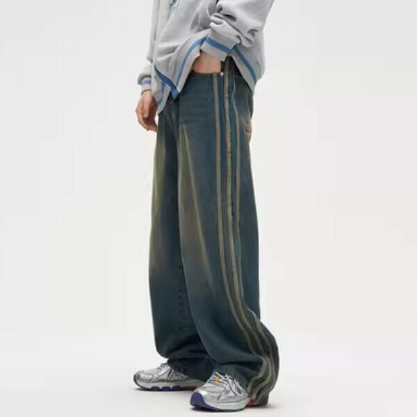 Hot selling retro straight jeans [retro color S-2XL, please confirm the delivery size with customer service after placing the order]