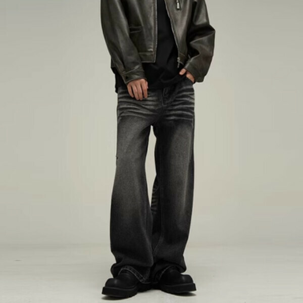 熱賣復古痞帥牛仔褲【黑色S-2XL碼，下單後與客服確認發貨尺碼】