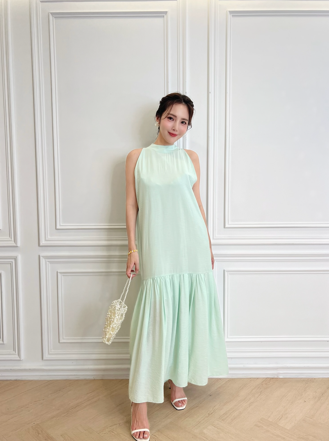 仙氣飄飄!後綁帶長洋