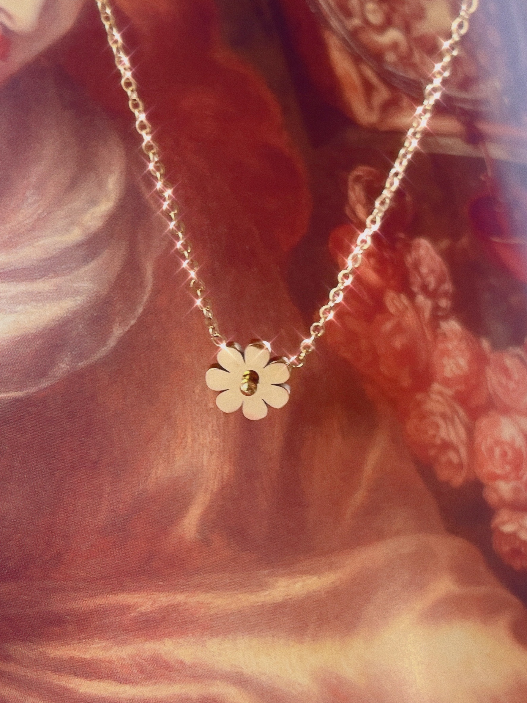 小雛菊Belides金色不褪色項鍊