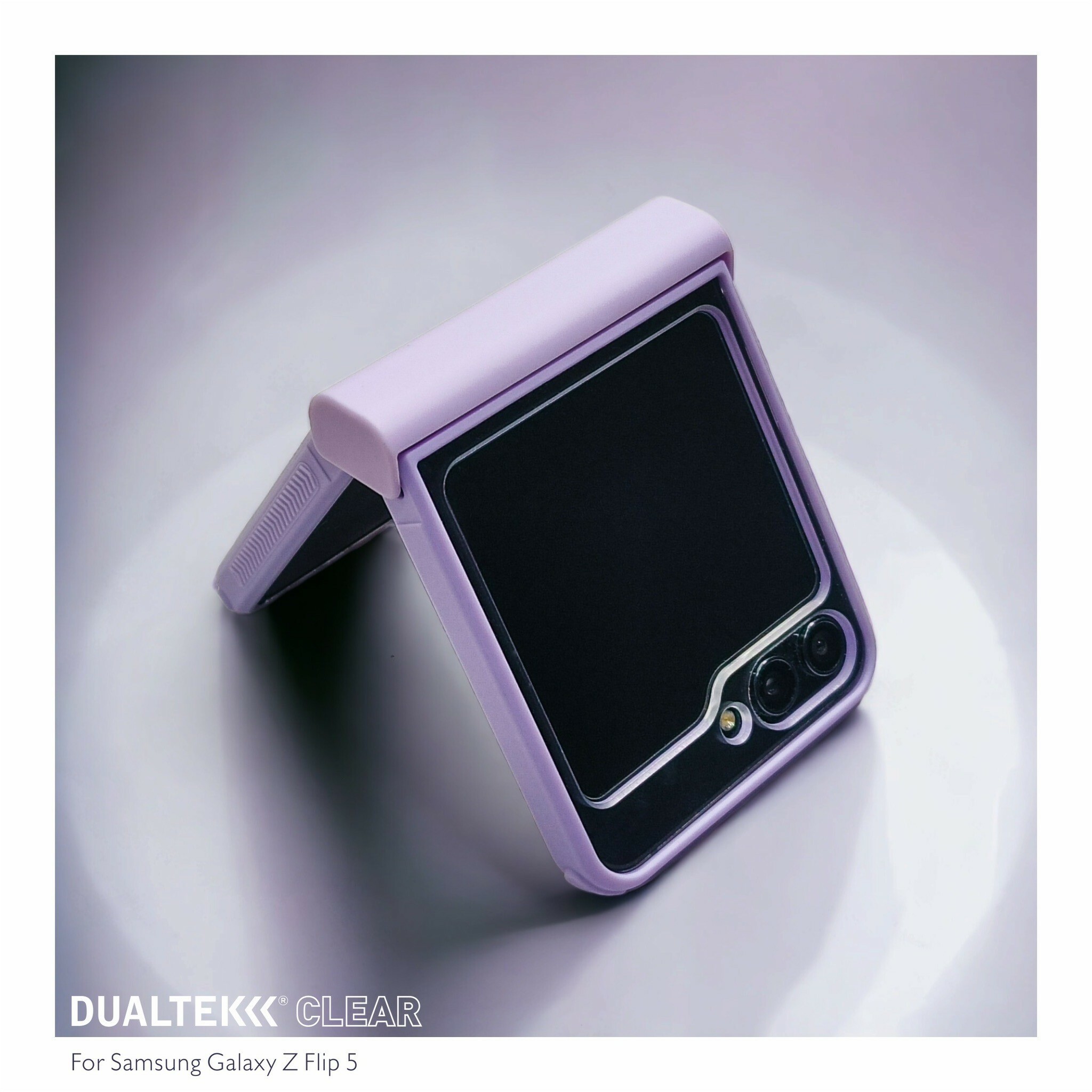 Samsung  Flip5 輕坦克透明防摔保護殼 / 薰紫