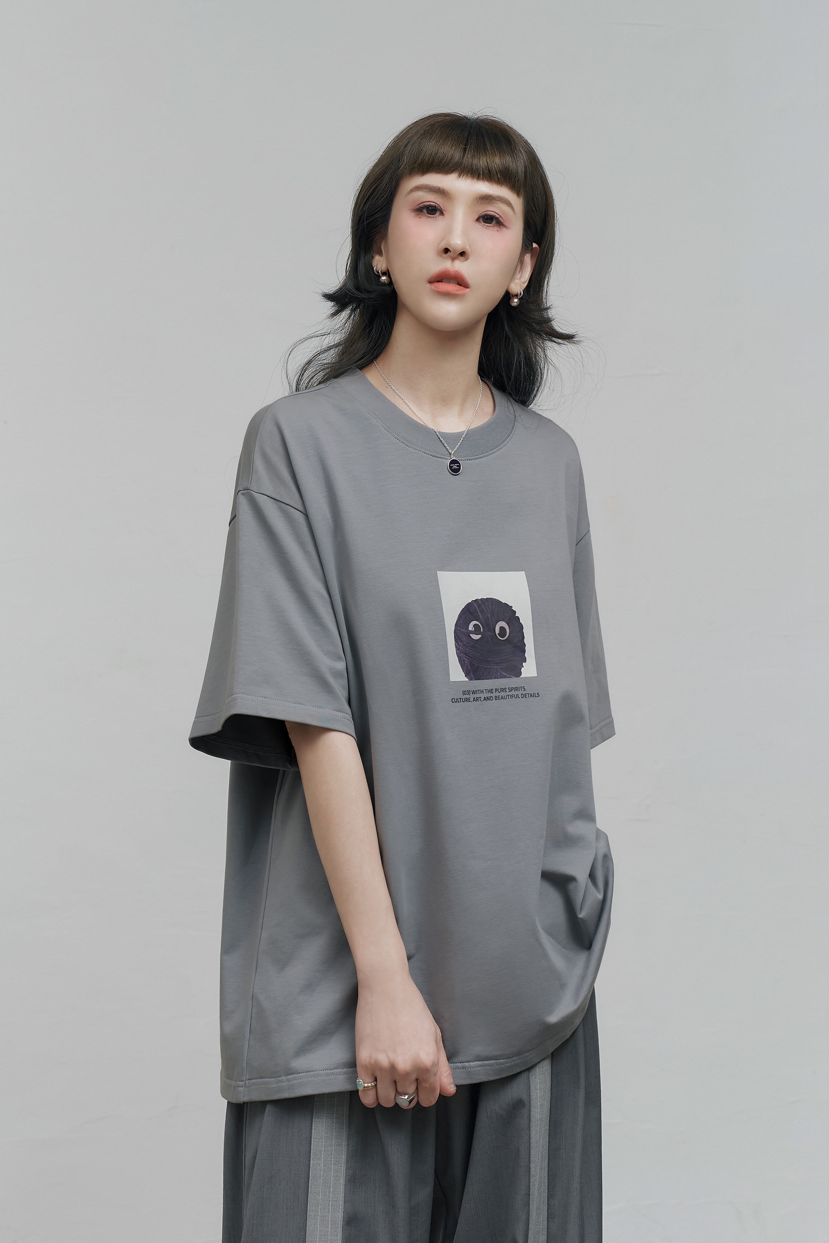 Brainstorming Tee｜Gray