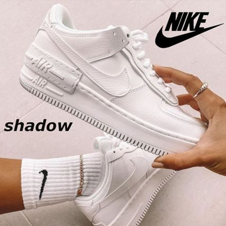 WMNS Nike Air Force 1 Shadow  全白 女鞋 解構 CI0919-100