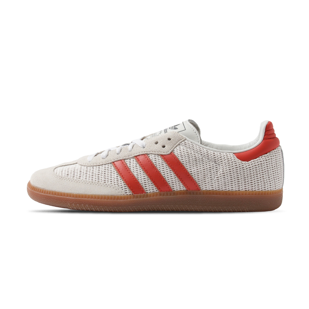Adidas Samba OG 男女 白紅 編織 焦糖底 德訓鞋 情侶鞋 愛迪達 休閒鞋 IG1380