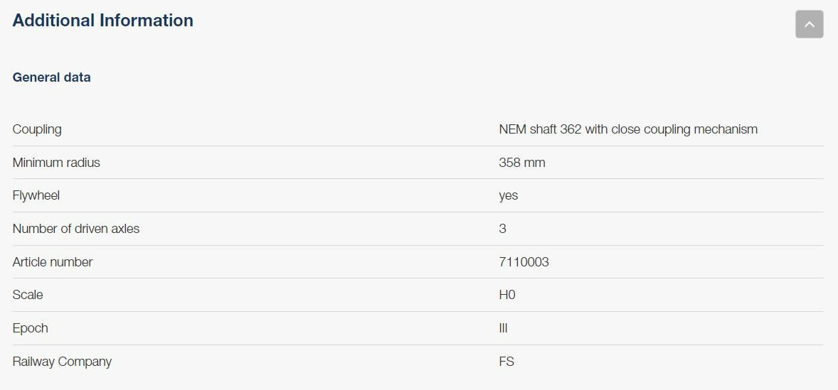 Roco 7110003 HO規 series 999, FS 數位音效蒸汽車