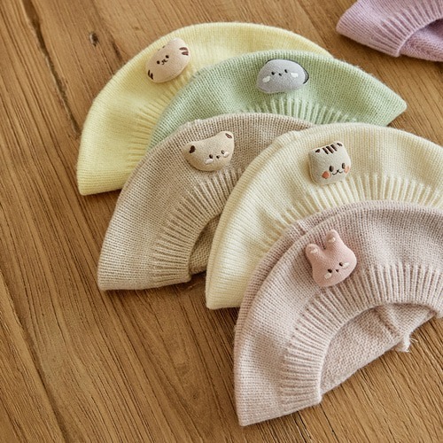 NEW✨DTD 圓圓針織玩偶貝雷帽(虎仔/恐龍款數量有限)