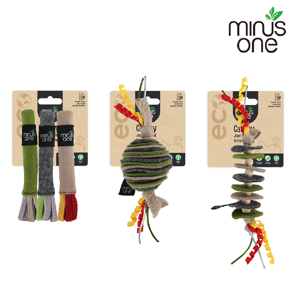 Minus One 邁樂思｜環保毛氈系列 貓咪吊掛玩具
