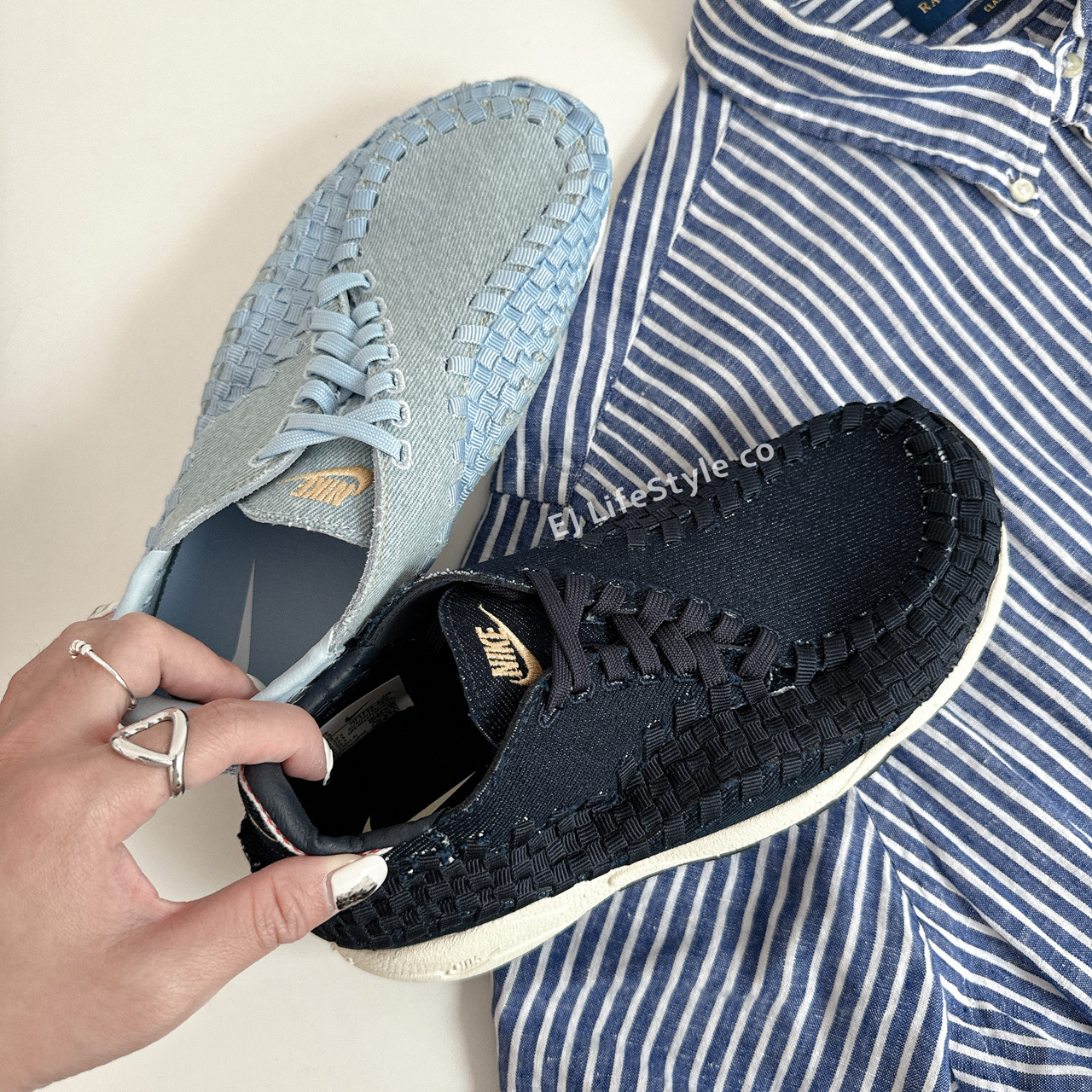 NIKE AIR FOOTSCAPE WOVEN 編織鞋 丹寧 牛仔 HF1759-400 天空藍 FV6103-400 女鞋 / 調貨