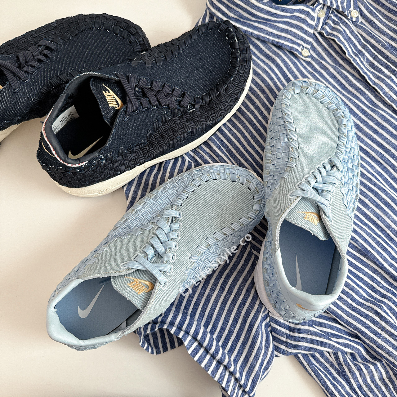 NIKE AIR FOOTSCAPE WOVEN 編織鞋 丹寧 牛仔 HF1759-400 天空藍 FV6103-400 女鞋 / 調貨