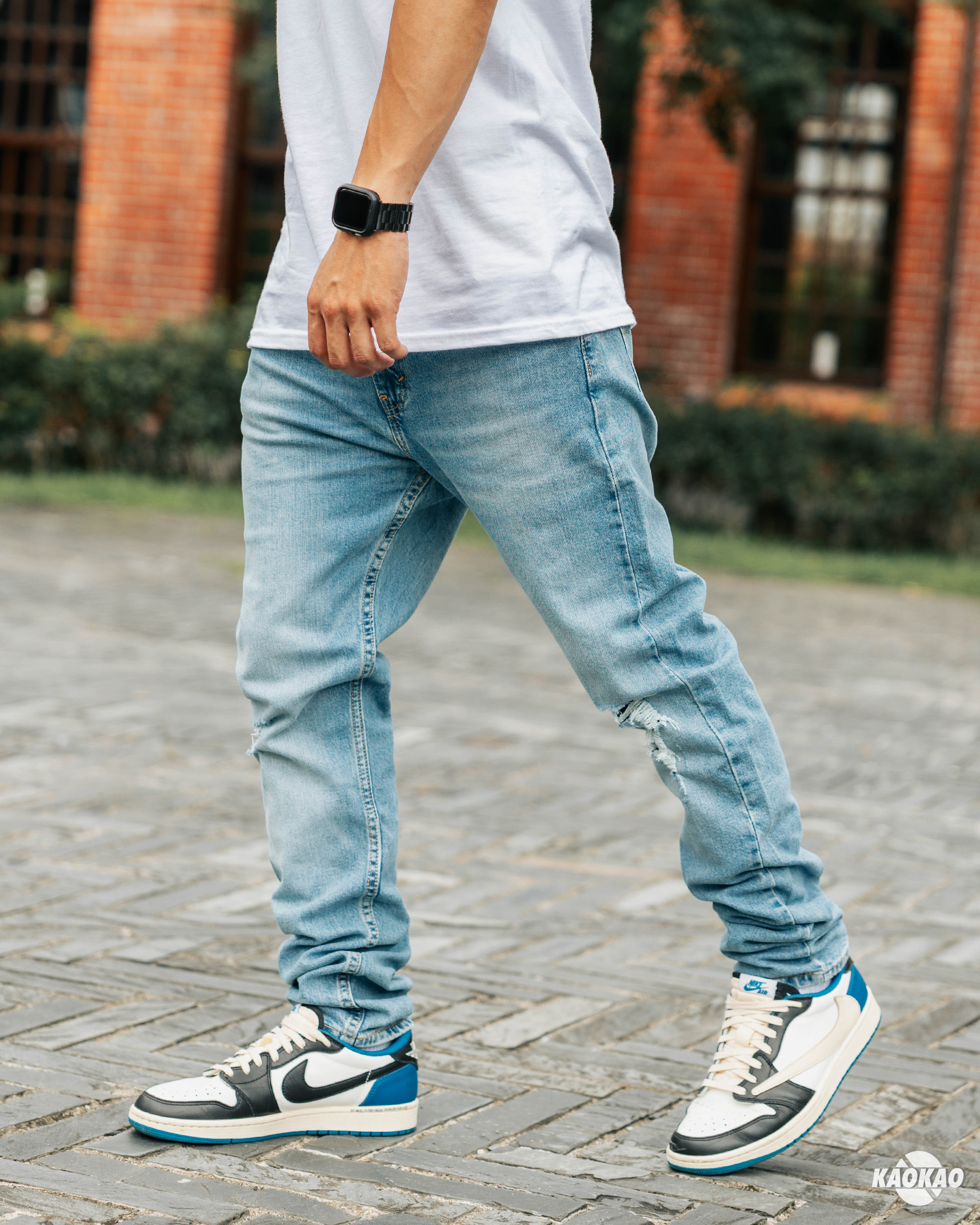 Levis 510 「1165淺藍小破壞」超窄版 牛仔長褲 牛仔褲【LEVIS512510】