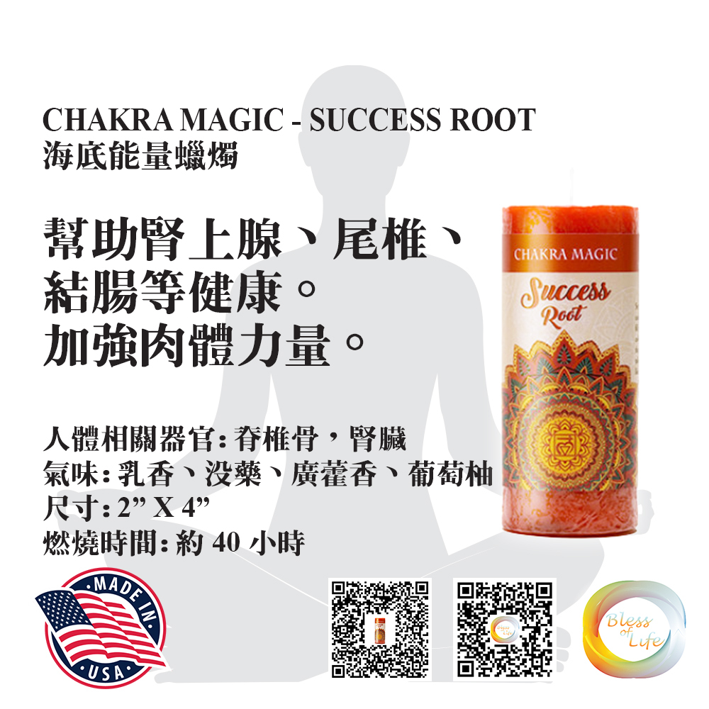 Coventry Creations - Chakra Magic 海底輪能量蠟燭Success