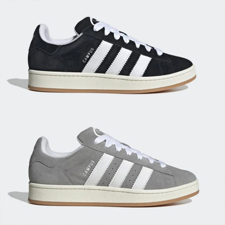 ADIDAS CAMPUS 00S 黑 白 麂皮 CAMPUS 00S 男女鞋 復古 休閒鞋 黑色 灰色 HQ8707 HQ8708