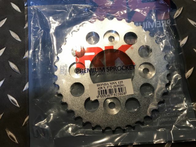 【RK】MSX125 RK428齒盤套餐組/鋼盤/YX部品 鋁合金37齒盤/DID黃金鏈條/RK黃金鍊條/黑金鏈條