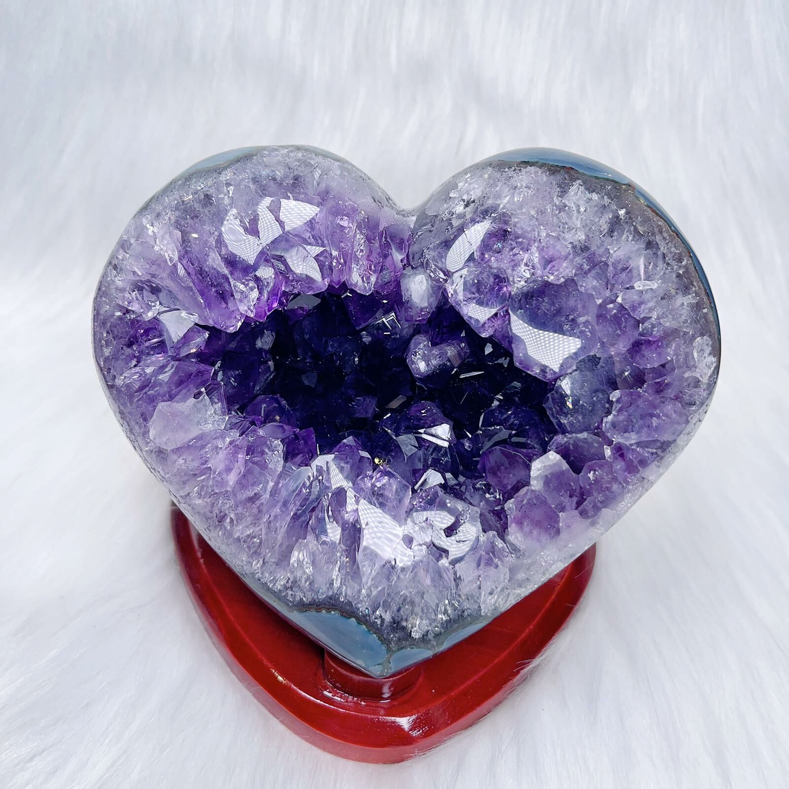 紫晶心形 AH045