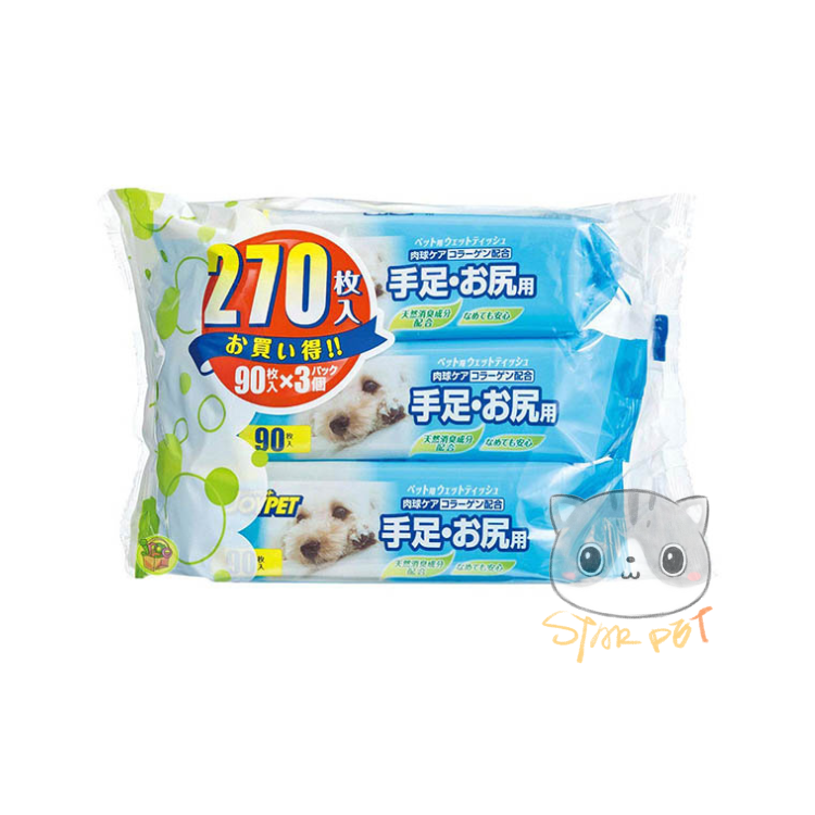 Joypet pet wet tissue 90pcs x 3