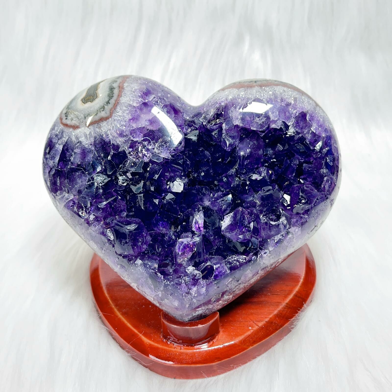 紫晶心形 AH023
