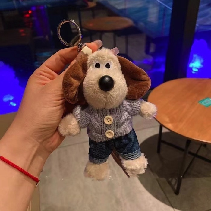 《70921》英版!毛衣+牛仔褲褲阿高掌門狗鑰匙圈(6款)