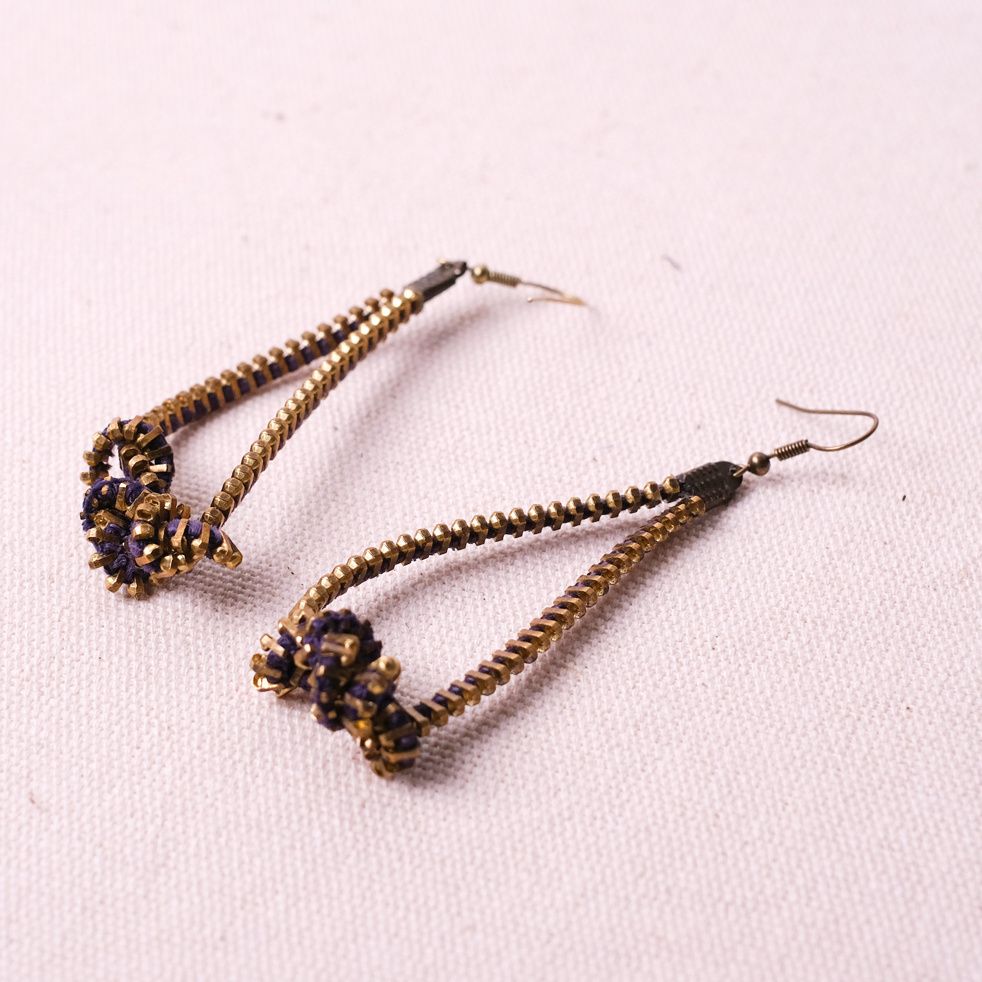 永生鏈耳環｜紫金｜史瓦帝尼