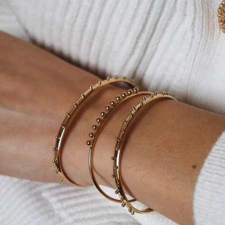 1WK0708-119 WAEKURA Frioul Bangle Gold (A-LX-E)