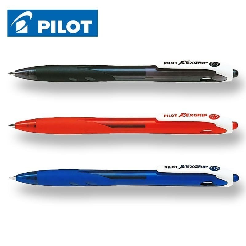 [多色] Pilot 百樂牌 RexGrip 按制原子筆 BRG-10F 0.7mm (1盒10枝裝)