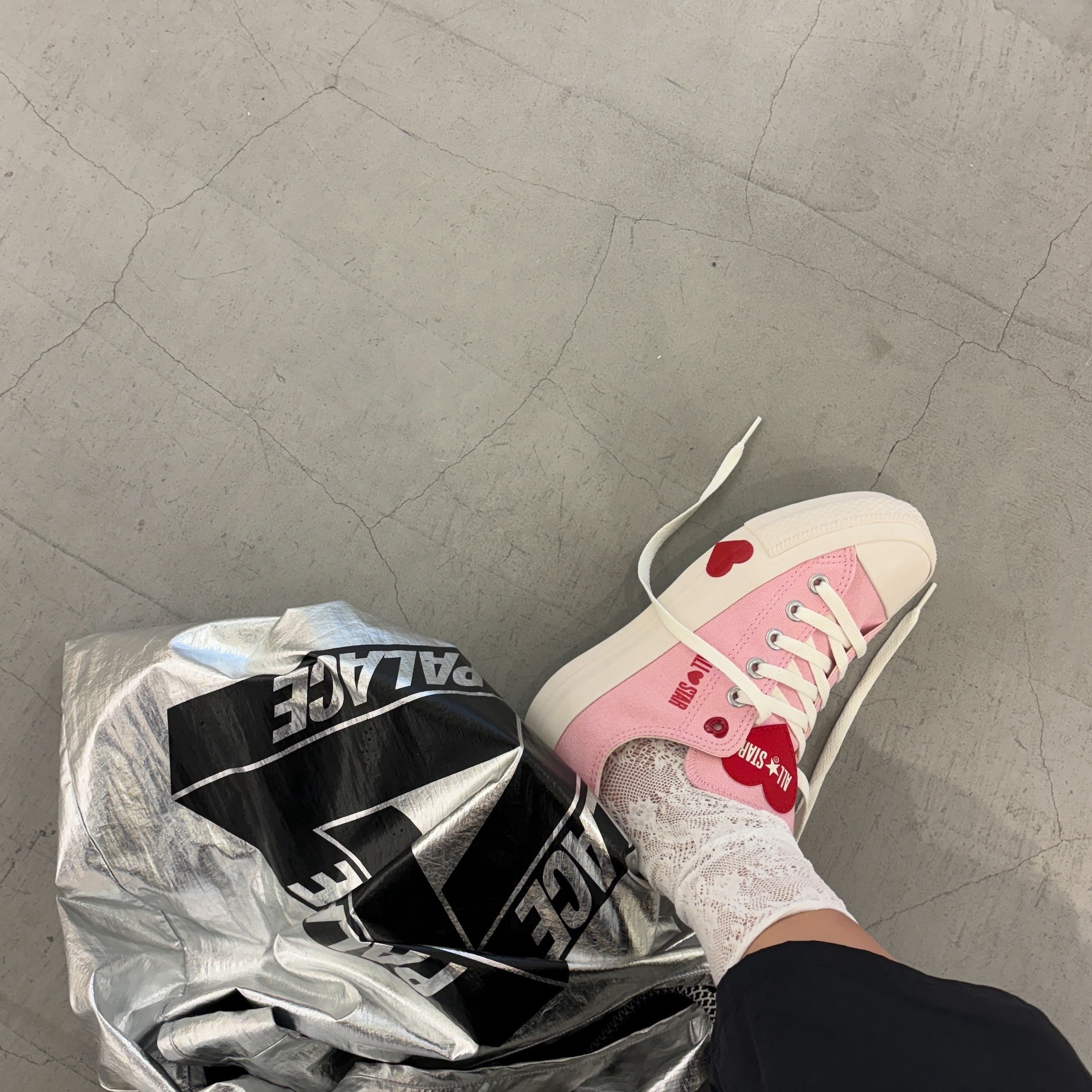 Converse AS Plts Manyhearts OX 日本限定 粉色 愛心 增高 厚底 帆布鞋 31312760