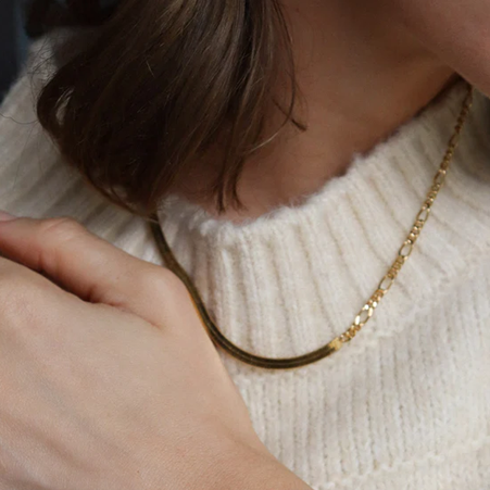 1WK0708-126 WAEKURA Dalia Necklace Gold (A-LX-E)