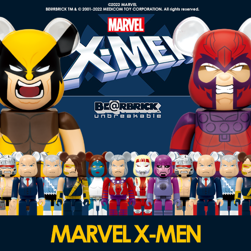 MARVEL × BE@RBRICK 庫柏力克 曼威  X-MEN X戰警 金鋼狼 萬磁王 一番賞