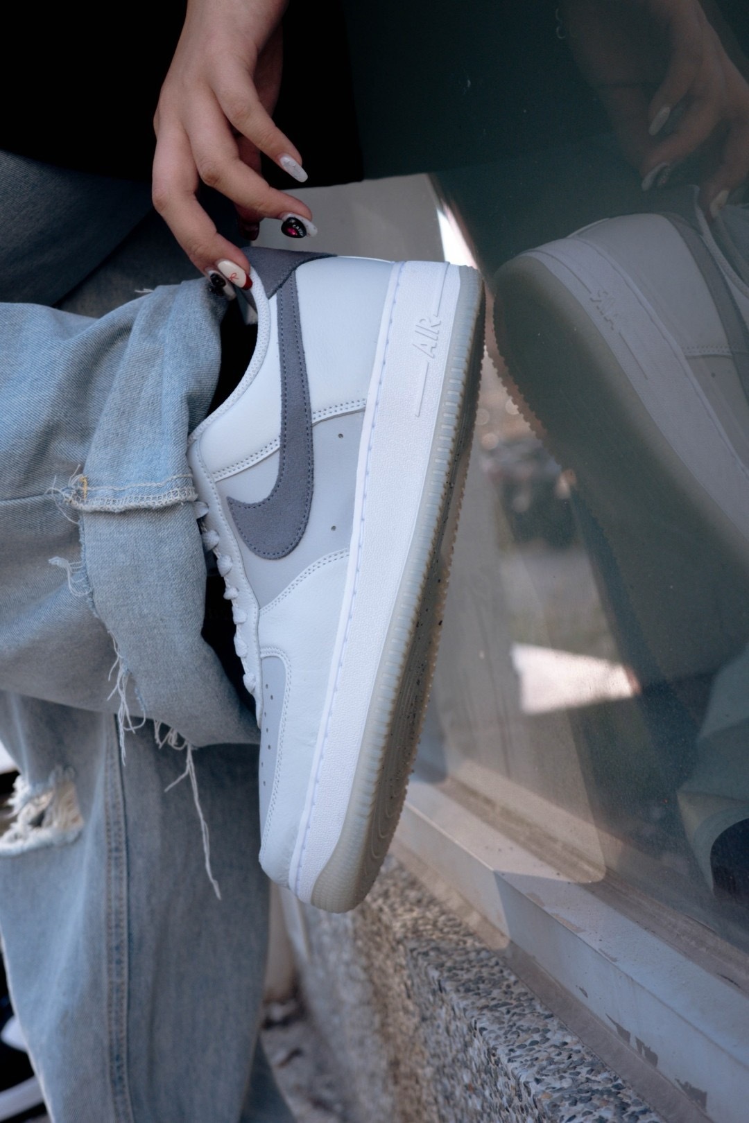 Nike Air Force 1 反轉黑灰 隕石灰 ( FJ4170-001)