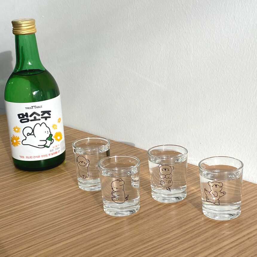 Tteokguknuna 比熊燒酌杯組