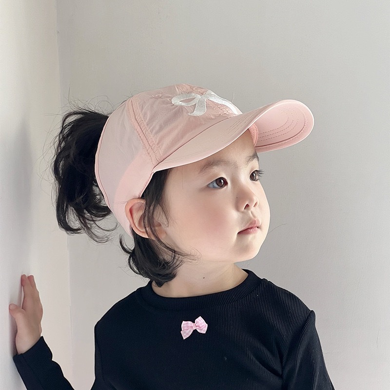 刺繡蝴蝶結速乾鴨舌帽