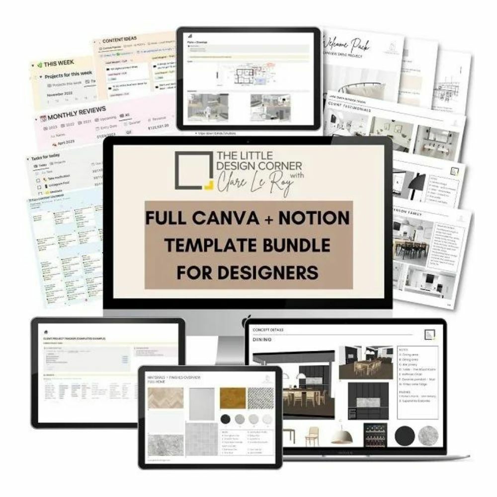 The Complete Canva and Notion Template Bundle for Desig
