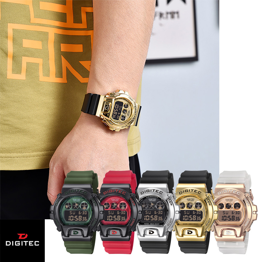 【DIGITEC 數碼科技】 DG-5078T 高貴 運動風格 多功能 防水 電子錶
