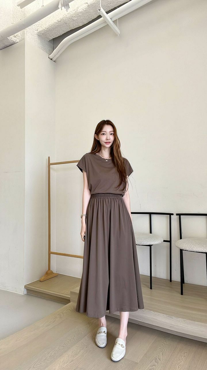 🇰🇷 韓國 抗UV防曬面料 長裙（K7/FA665）