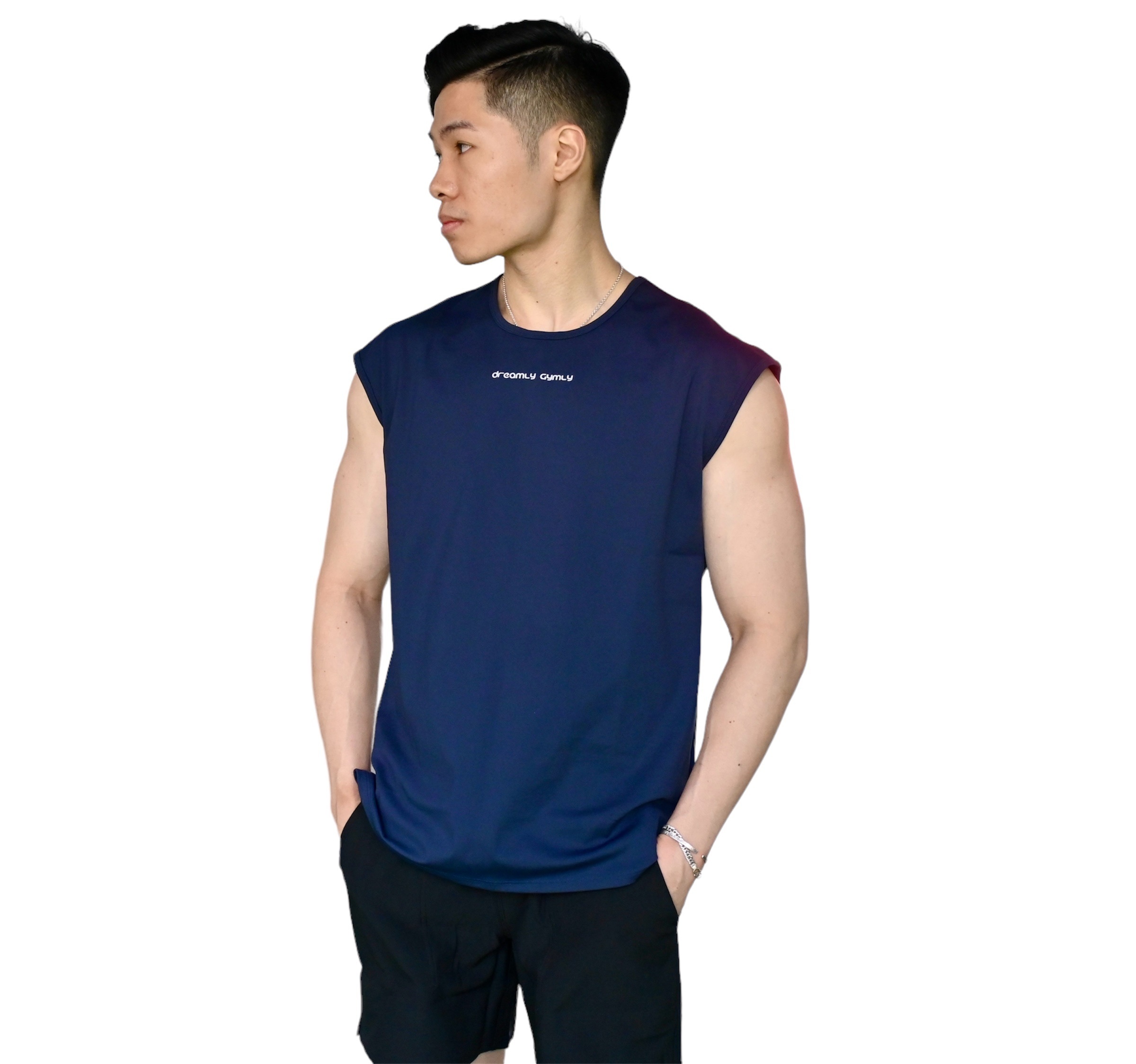 闊膊訓練背心 (墨藍色)