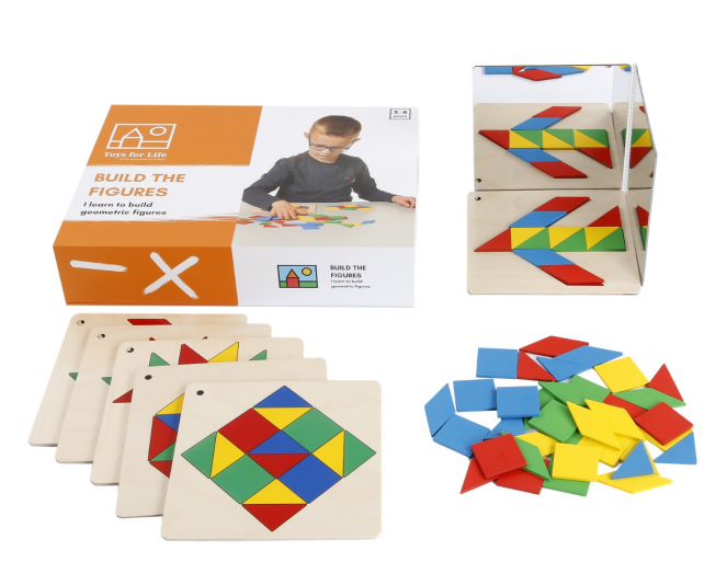 適合3Y+BUILD THE FIGURES|形狀塊組圖遊戲|訓練圖形的構建能力