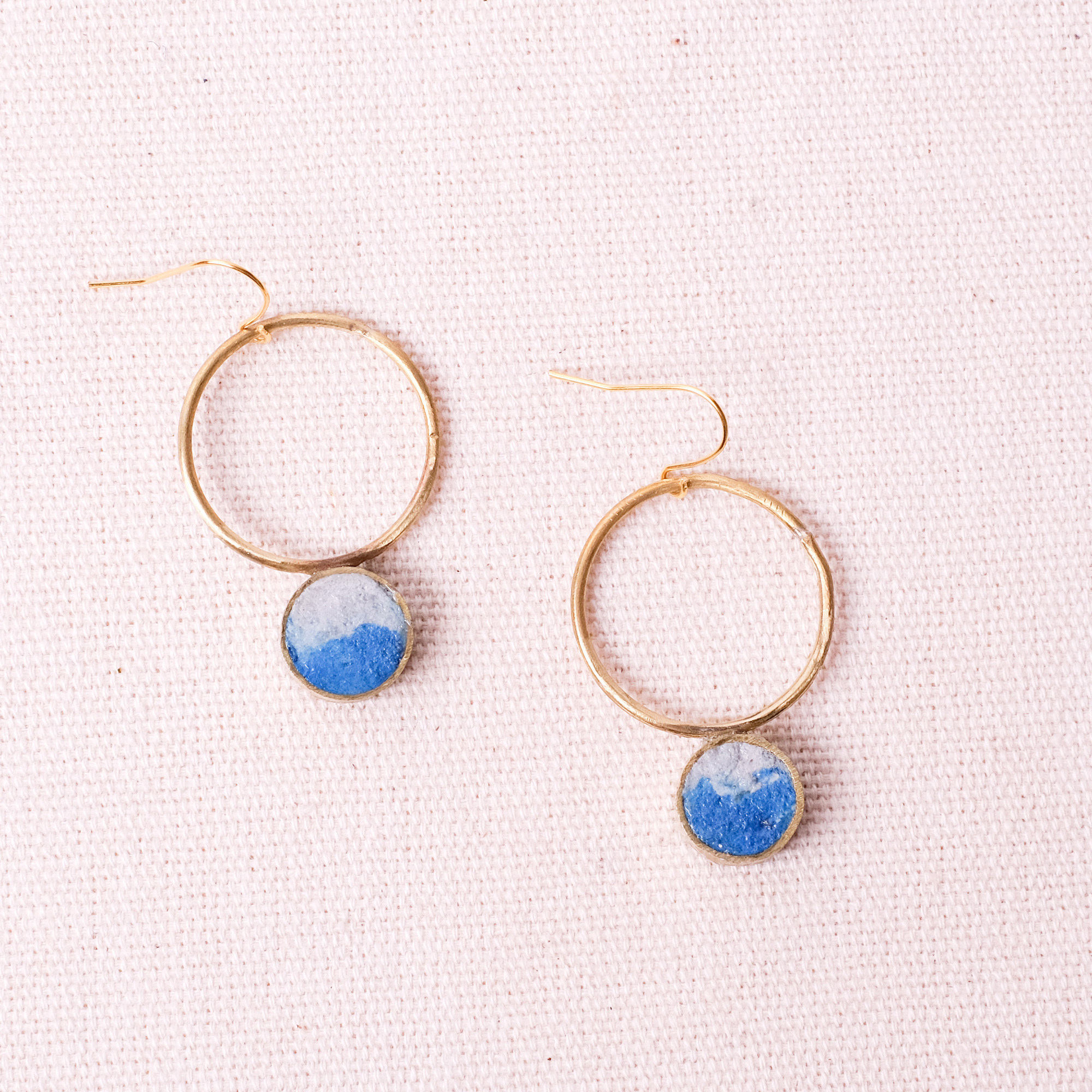 永續工藝｜耳環 - 霧中｜史瓦帝尼