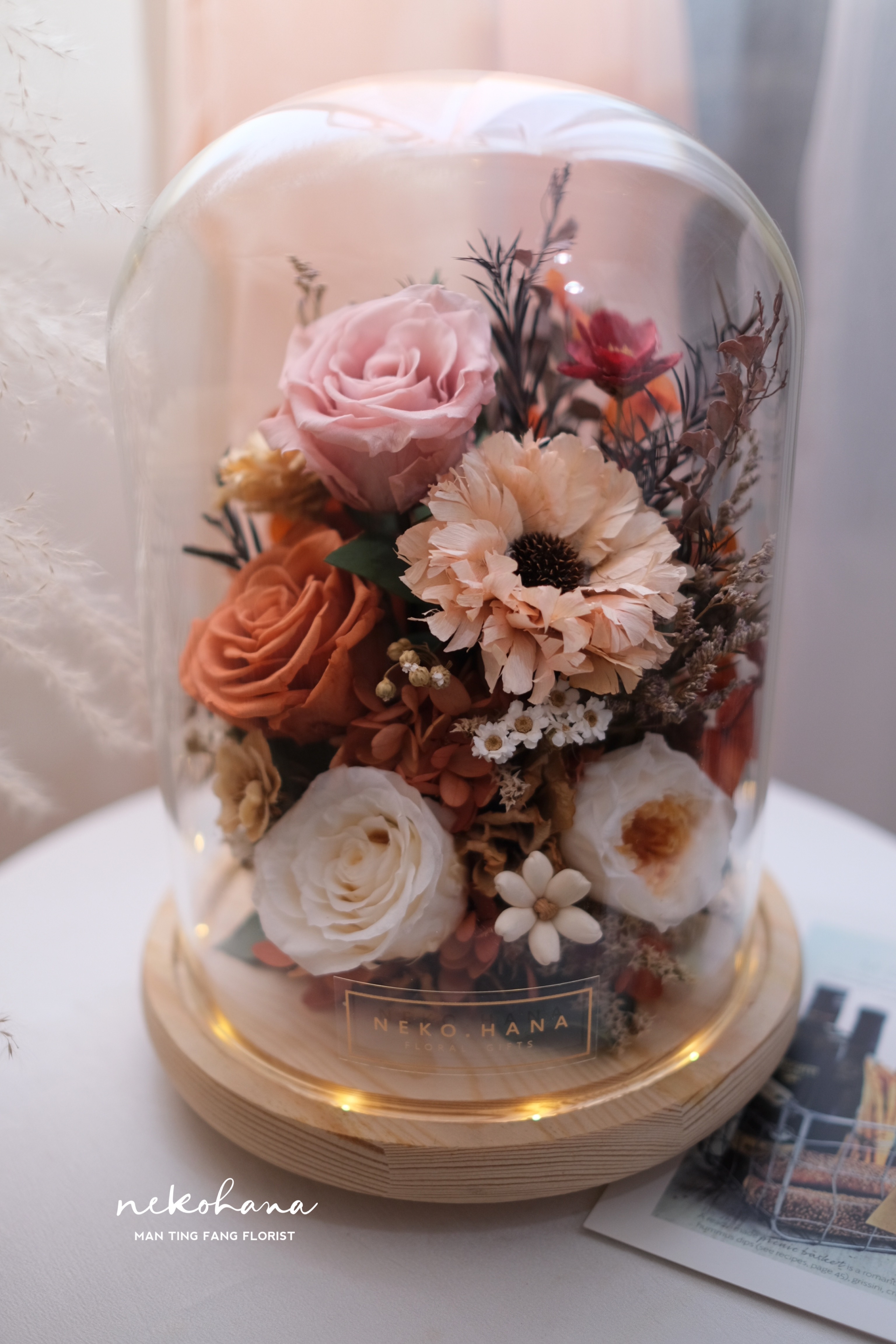 落葉詩篇永生花盅（特大）