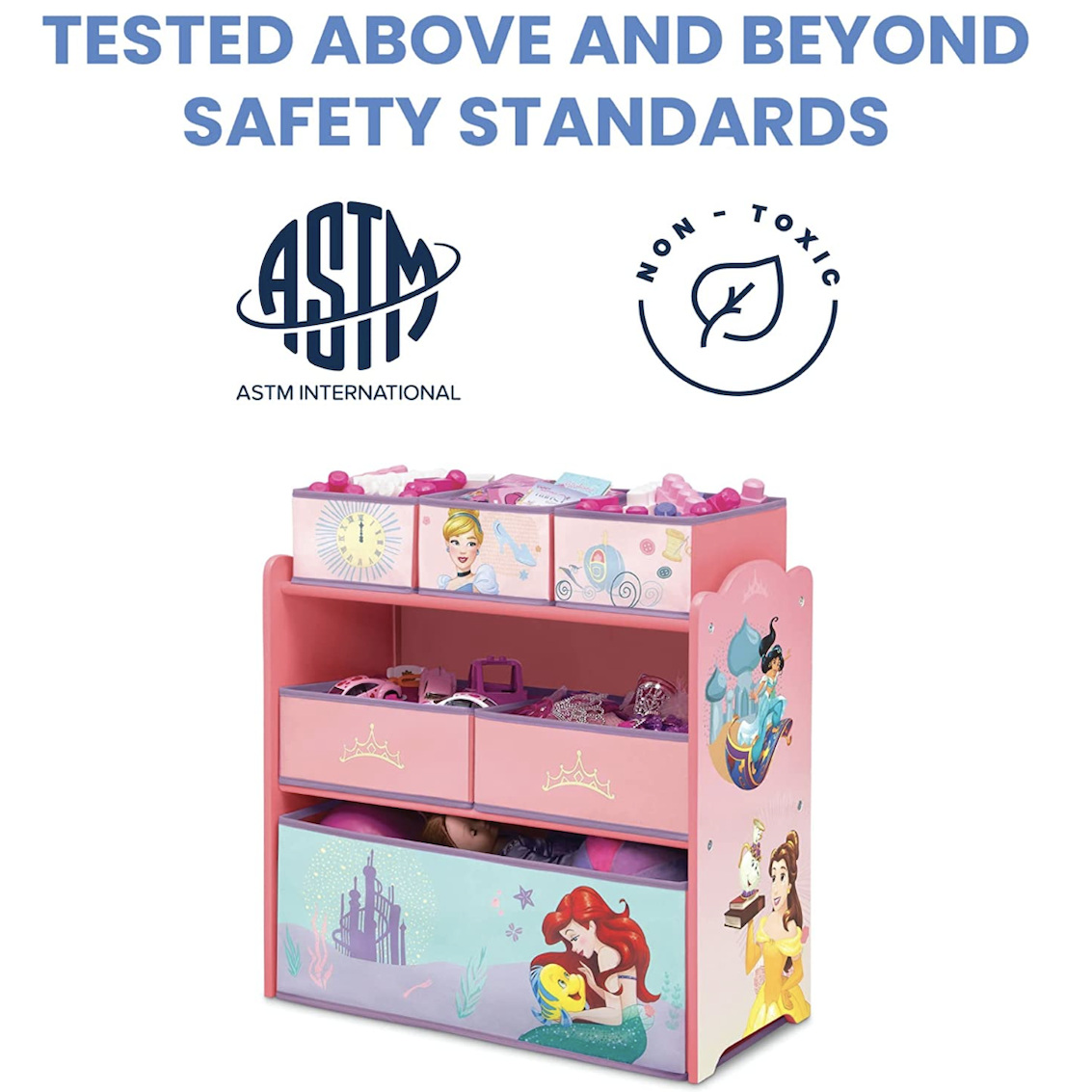 美國 Delta Children Disney Princess 玩具收納架
