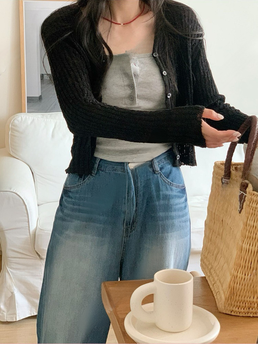 Eirat夏季甜心針織罩衫 [ 4色 / Free ]