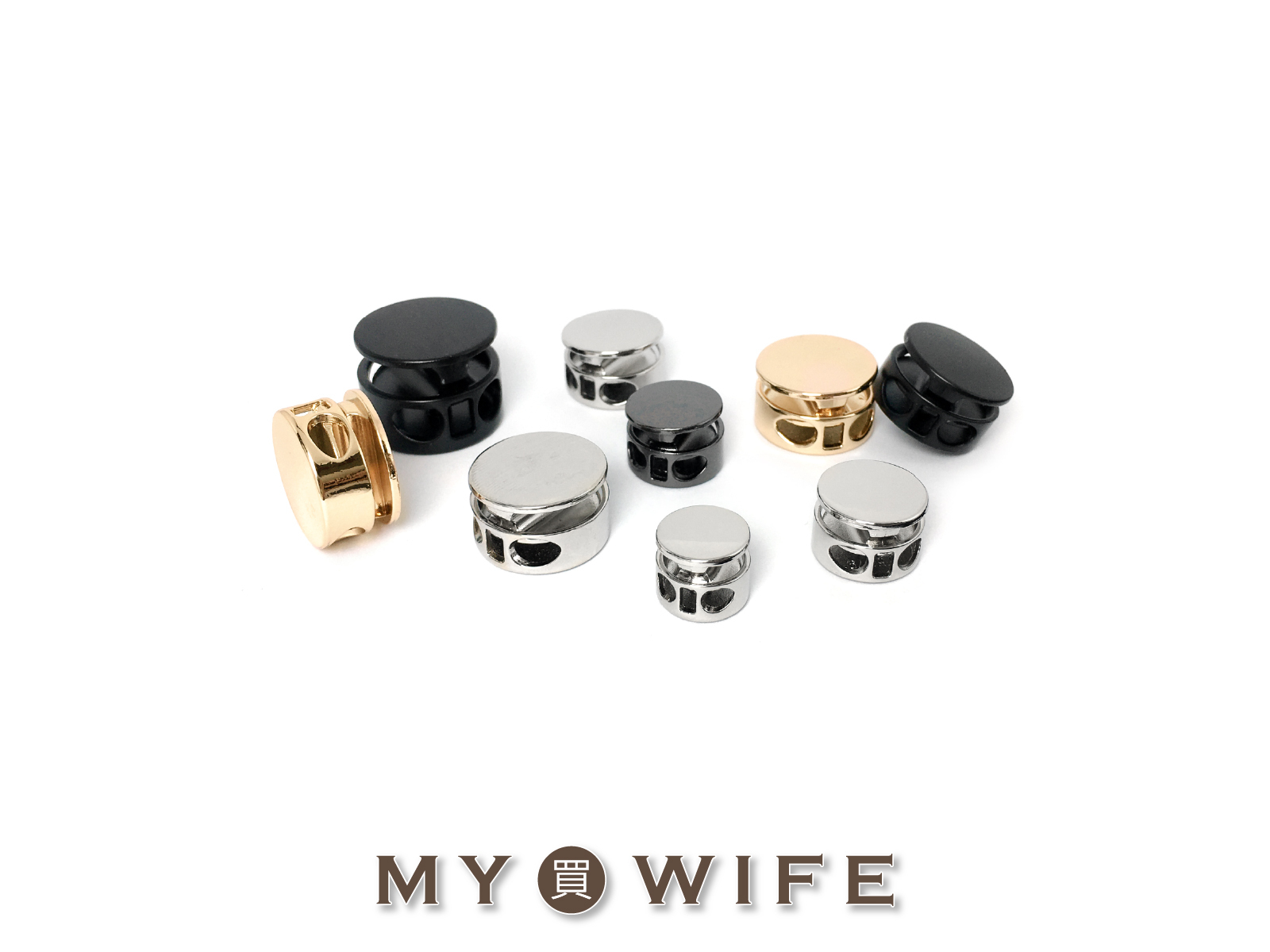 合金調節扣/合金繩索扣_繩索扣/卡扣/飛碟扣/雙孔_5色5規格【YU-T5010/YU-T5079/YU-T5080/YU-T5081/YU-T5082】