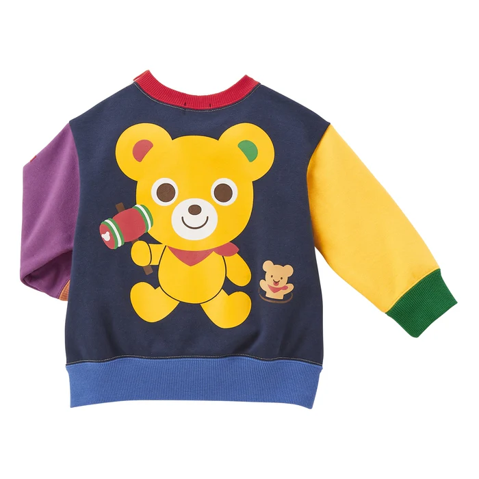 方格普奇熊衛衣-多色