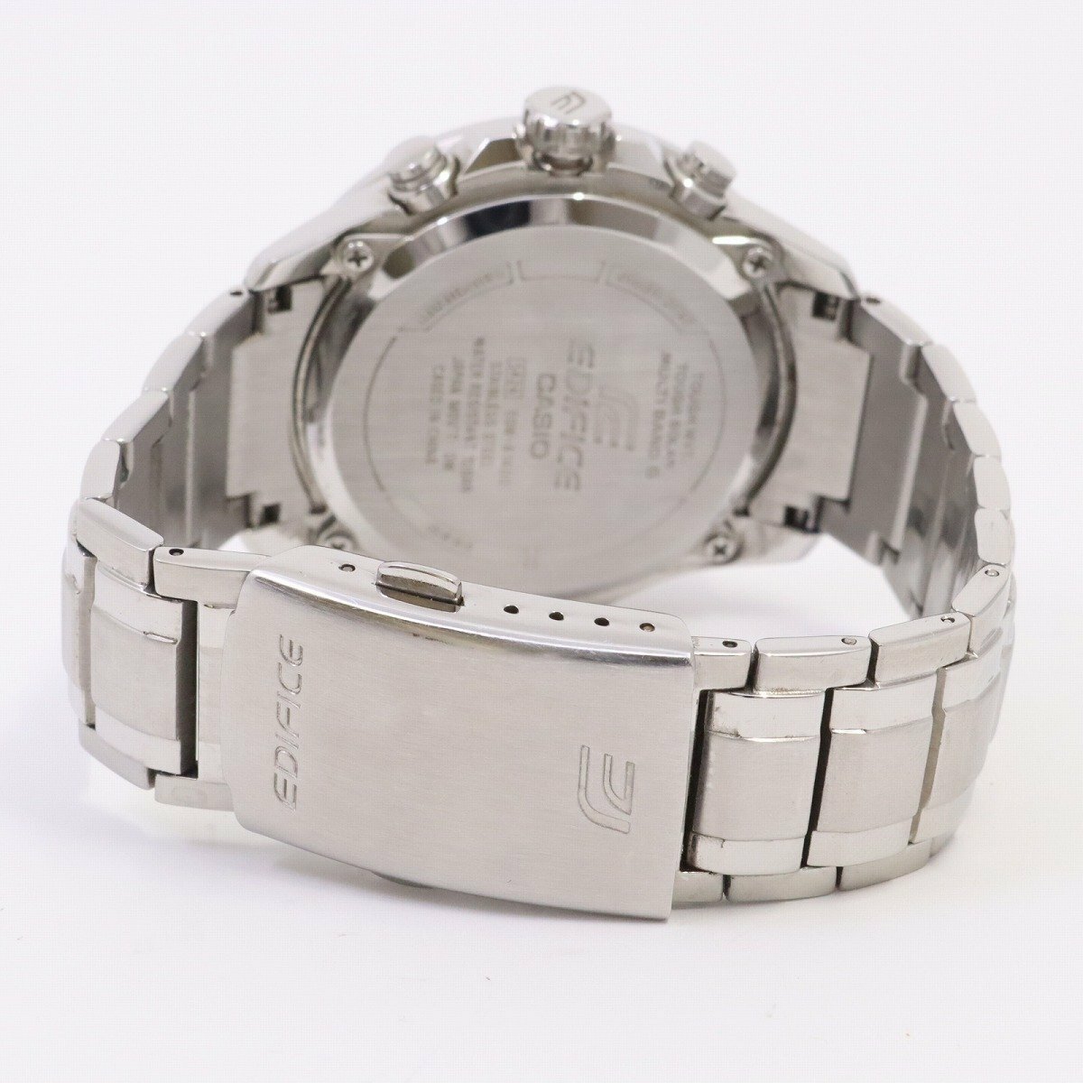 萬年鐘錶- CASIO EDIFICE 系列賽車太陽能電波三眼計時男錶EQW-A1400D-7A