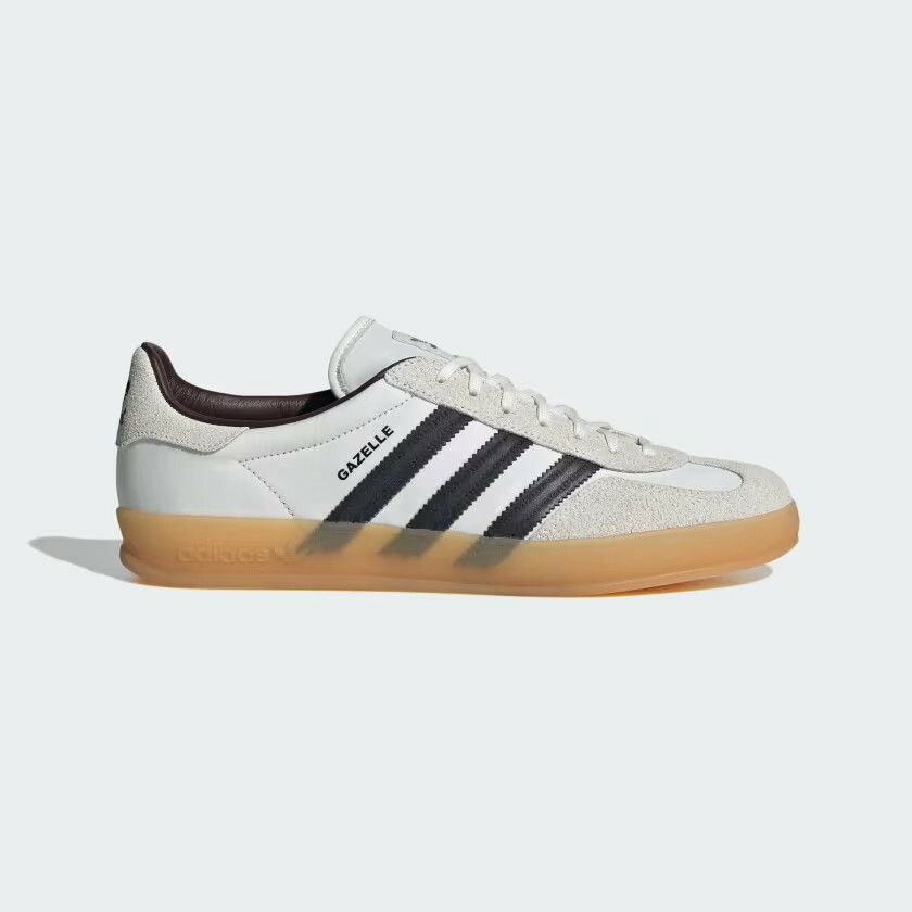 【adidas GAZELLE INDOOR  經典鞋款 - 白/黑】