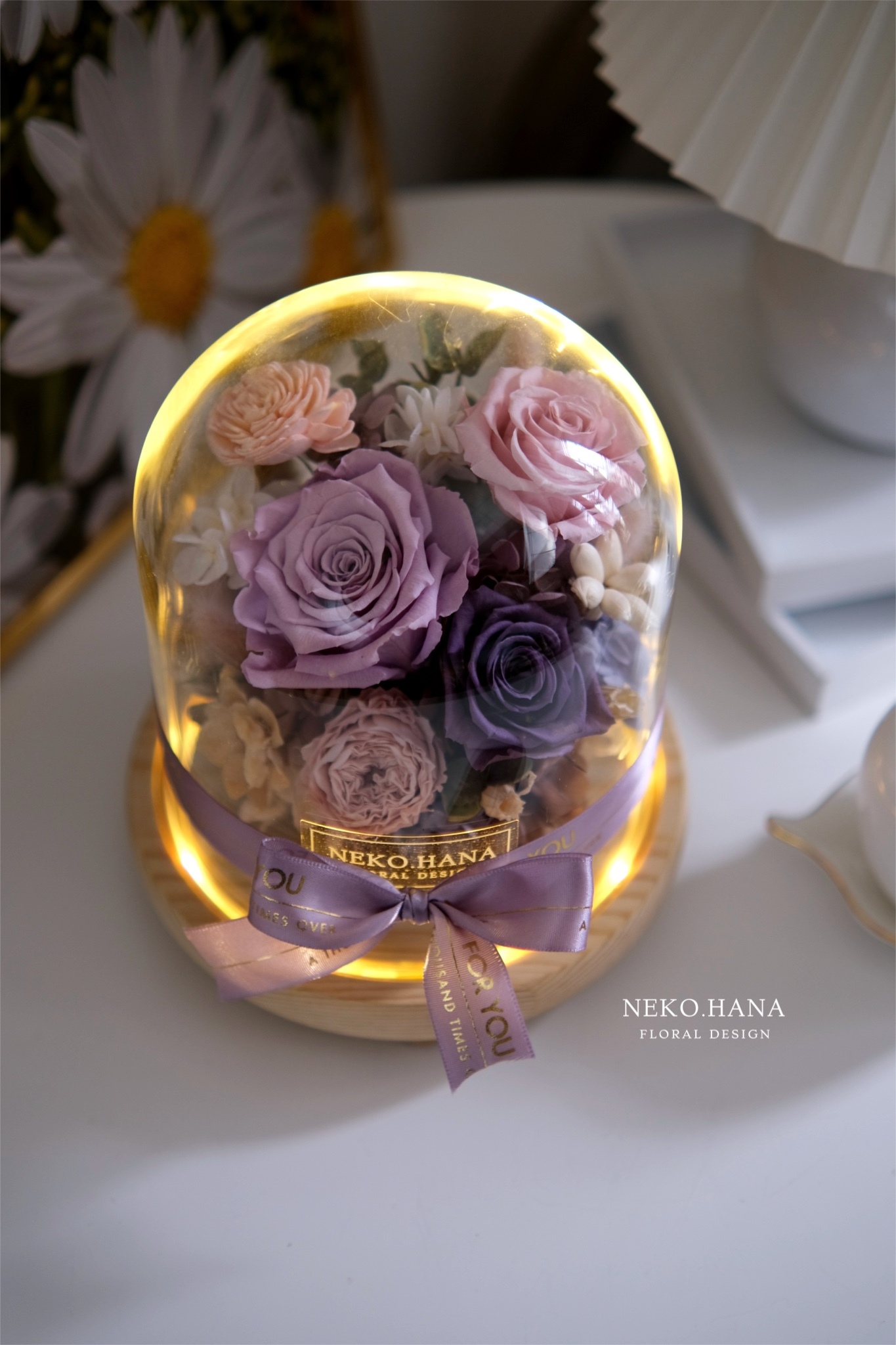 海洋之歌永生花夜燈 (大款)