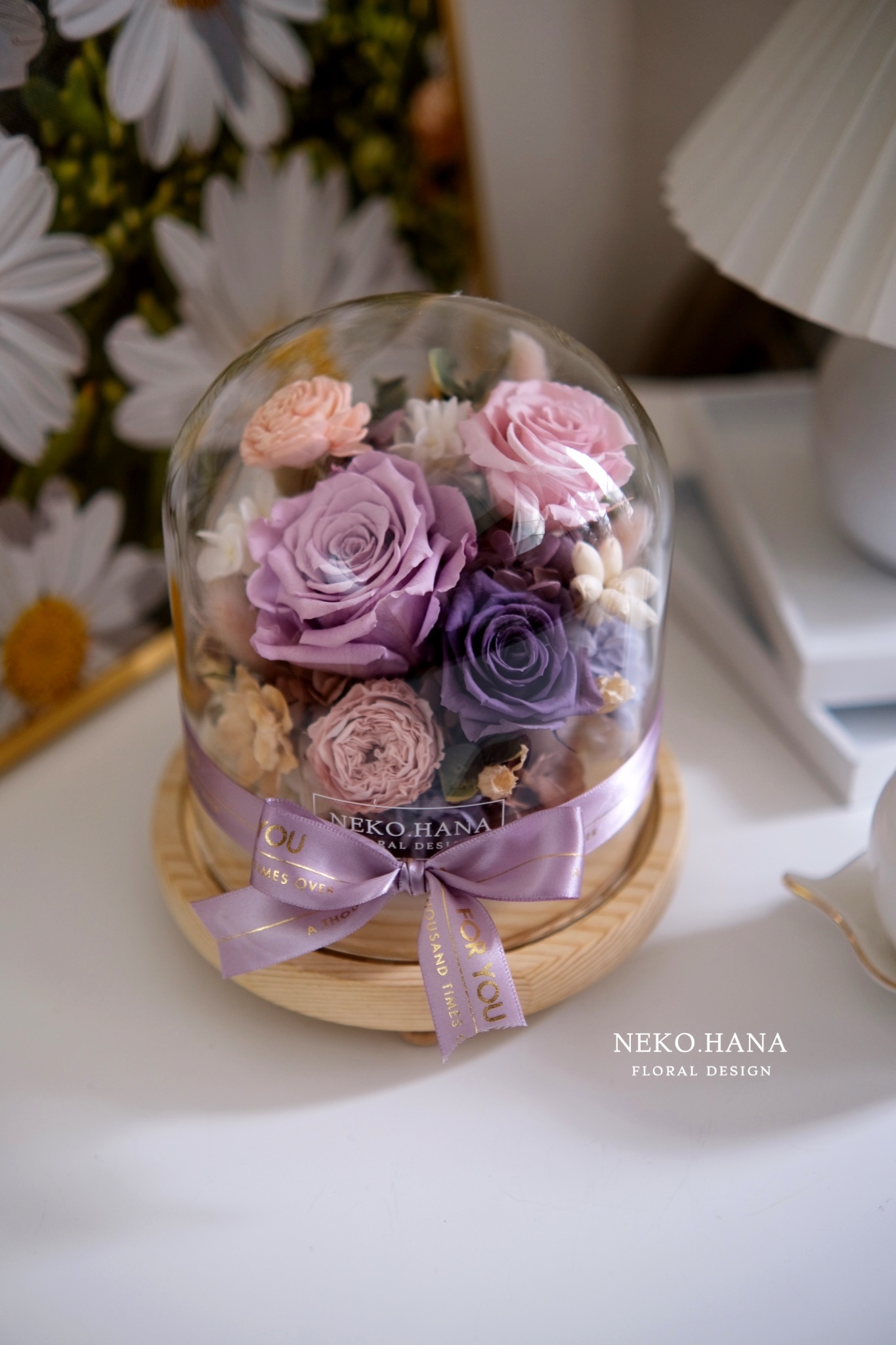 海洋之歌永生花夜燈 (大款)