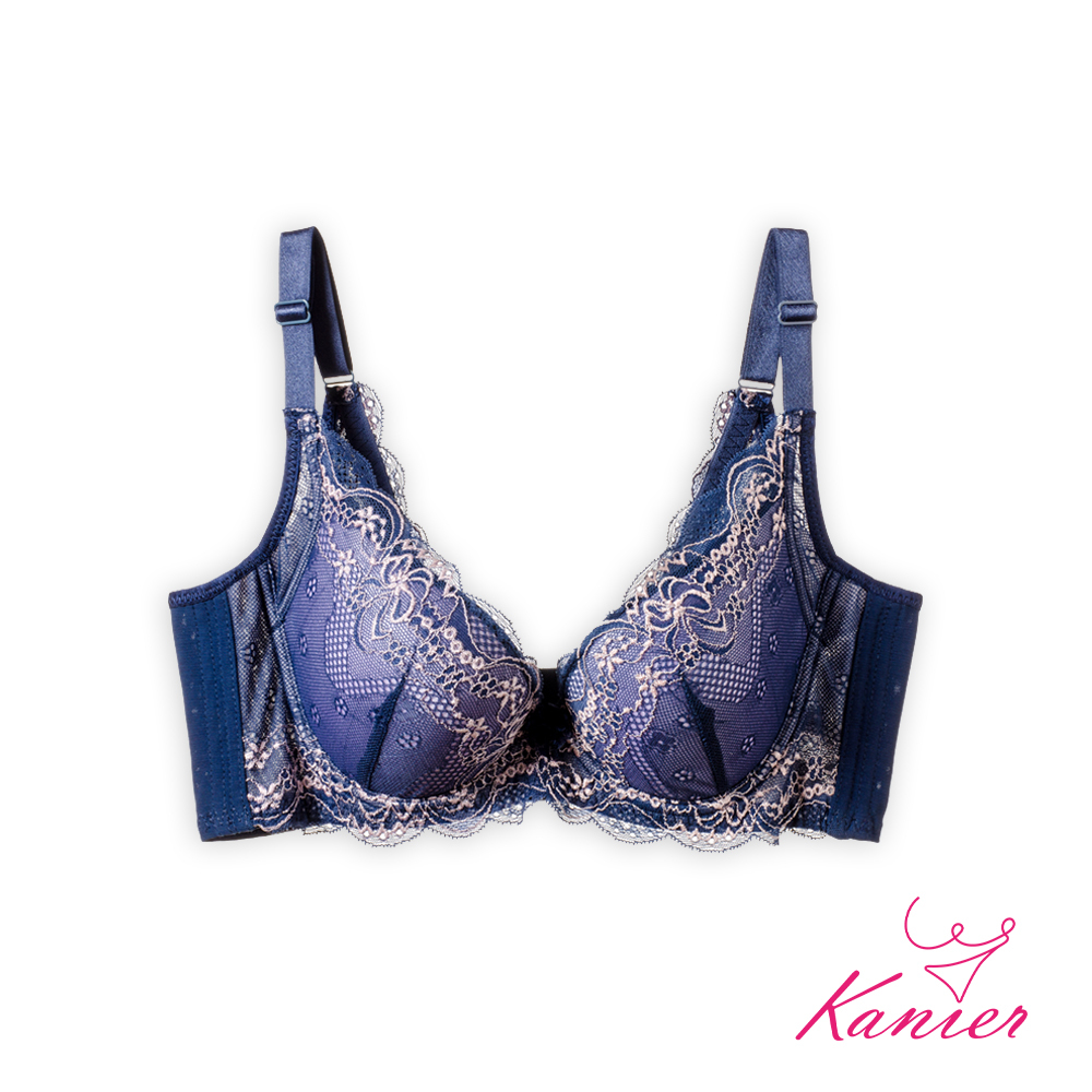 【Kanier卡妮兒】浪漫花舞約定 蕾絲美背加高 軟鋼圈內衣【7212 舞媚藍 -B / C罩杯】