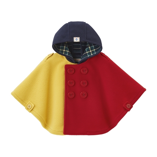 ONE-SIZE毛絨連帽斗篷-多色