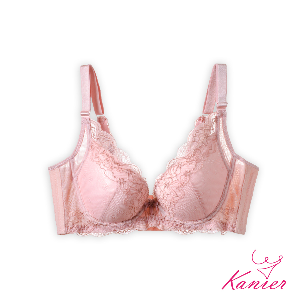 【Kanier卡妮兒】浪漫花舞約定 蕾絲美背加高 軟鋼圈內衣【7212 荳妍粉 -B / C罩杯】