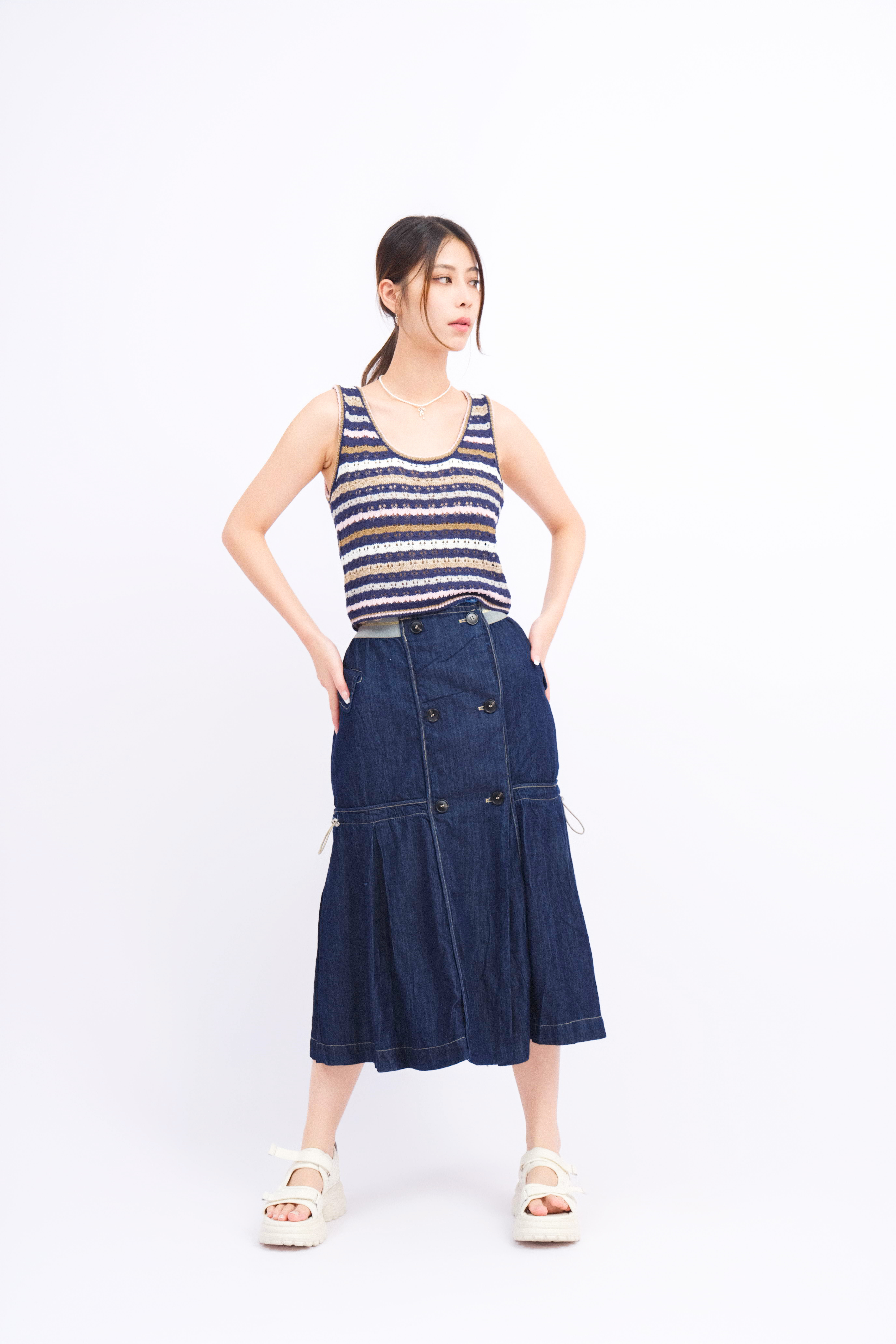 彩間洞洞針織背心（現貨款式）